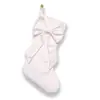 Meias de Natal transfronteiriças com laços, meias para pendurar na decoração da lareira, decorações de Natal de veludo, sacolas de presente de veludo, sacolas de doces