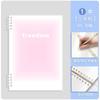 Sijin B5 antiaderente solto notebook notebook removível A5 Diário simples de alta aparência bloco de notas transparente