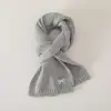 Conjunto de Chapéu e Cachecol Infantil Inverno Aconchegante Espesso Lã Chapéu de Tricô Estilo Coreano Cachecol Estiloso Conjunto de Duas Peças Tendência