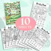 Nuevo producto transfronterizo: 10 pósters para colorear/paquete con temática de selva tropical, explorando y encontrando objetos, para colorear y garabatear a mano