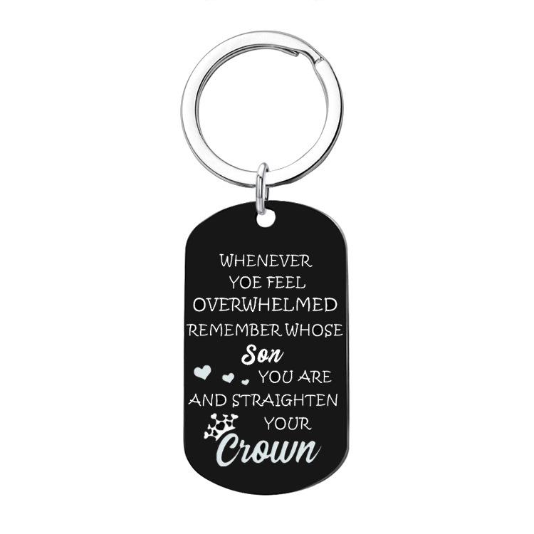 黑色儿子钥匙扣