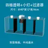 Acuario de Acrílico Acuario para Pez Betta Tailandés Tanque Nacional para Betta Acuario Pequeño de Escritorio Aislamiento Acuario Pequeño para Paisajismo del Hogar