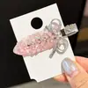 Presilha de Cabelo Brilhante com Diamantes Estilo Coreano, Presilha Lisa para Mulheres, Presilha Lateral de Nicho, Presilha para Franja, Acessório de Cabelo Exquisito e de Alta Qualidade