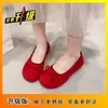 Mocasines casuales y versátiles con lazo estilo hada dopamina para mujer, nuevos zapatos de tacón bajo de primavera-verano 2025
