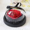 Ornamento de Mesa Bouquet de Rosas Eternas Acrílico Transparente Confissão Romântica Presente para Menina Caixa de Joias Confissão