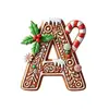 Explosiones Transfronterizas Navidad Árbol de Navidad 26 Decoraciones de Letras de Jengibre Colgante Pequeño de Letra Colgante