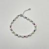 Juego de Collar y Pulsera de Perlas de Agua Dulce Zhuji para Mujer Casual y de Alta Gama con Cuentas Cadena Clavícula Cadena para Suéter de Otoño e Invierno Más Fácil de Combinar