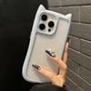Nova Capa de Telefone Fofa com Orelhas de Gato Adequada para iPhone 18 Pro Max, Capa Simples de Cobertura Total Anti-Queda para Apple 16