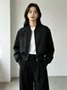 2026 petite casual versátil de alta qualidade curto retrô nicho jaqueta solta estilo coreano estilo japonês top feminino