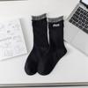 Calcetines Finos y Transpirables para Mujer, Calcetines de Media Pantorrilla para Primavera y Otoño, Calcetines Deportivos para Mujer al por Mayor, Bordes Dobles Enrollados