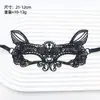 Máscara de Mascarada de Halloween Sexy de Encaje Negro Bordado Máscara para Ojos Accesorios de Cosplay Yiwu