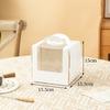Cajas para Pasteles de 4 Pulgadas al por Mayor Oso de Dibujos Animados Caja de Papel para Pastel Mousse con Asa y Ventana Elevada de 5/ 6 Pulgadas Postre de Cumpleaños
