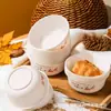 Tazón Desechable Personalizado Impreso con Cáscara de Arroz Casero Engrosado Resistente a Altas Temperaturas Tazón de Arroz Puesto de Hot Pot Mesa de Banquete Grado Alimenticio