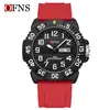Reloj de pulsera de cuarzo con doble calendario electrónico OFNS, moderno y a la moda, digital, impermeable para hombre