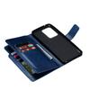 Para iPhone11 funda de cuero para teléfono móvil Samsung S20 plus color sólido patrón de cuero tarjetero apertura izquierda y derecha multifunción