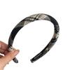 Anillo para el cabello con lazo para niña, para el cabello con estampado de intestino grueso, con temperamento, para salir, con un toque de sentido, para el cabello, banda para el cabello, accesorios para el cabello, tocado, nuevo estilo