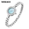 Mo Ya Gao Relógio Feminino Mais Vendido Relógio Pulseira Sereia Relógio de Nicho Completo em Diamante Explosões de Comércio Exterior Relógio de Quartzo à Prova d'Água