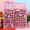 Calcomanías Infantiles de Dibujos Animados Estéreo de Doble Capa Kuromi Melody Sanrio Capibara Labubu Calcomanías de Burbujas