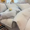 Conjunto de cama de quatro peças de algodão puro, extra-grosso, grau A, escovado, para bebês e crianças pequenas, incluindo uma capa de edredom, um lençol e um conjunto de cama de três peças para outono e inverno
