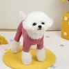 Ropa para Perro Pequeño Mascota Bichón Perro Teddy Camiseta Base Delgada Algodón Puro Pijama 25 Rayas Cuatro Patas Patchwork Oso