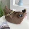 Bolso de Pana para Mujer Otoño e Invierno Nuevo 2024 Bolso de Mujer de Gran Capacidad a la Moda Bolso para Suegra Bolso Cruzado Casual de Hombro