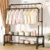 Tendedero para Balcón, Tendedero Plegable para Dormitorio, Colgador Plegable de Doble Barra de Gran Capacidad