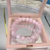 Pulsera Popular de Cristal Imitación Uruguayo de Xiaohongshu, Lujo Accesible y Pulsera de Amatista Gris Litio de Gama Alta, Regalo para Mejores Amigas