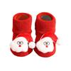 25 Calcetines Navideños de Otoño e Invierno Calcetines Gruesos de Felpa para Bebé Calcetines de Piso Antideslizantes para Bebé Niños Recién Nacido Muñeco de Dibujos Animados