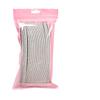 Lámina de Acero Inoxidable Transparente para Uso Transfronterizo Tira de Papel de Lija de Reemplazo Gris-Blanco Tira de Lima de Uñas de Media Luna para Dar Forma y Pulir