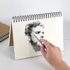 Deli Bloc de Dibujo A4 Retro Estudiante 8K Tapa Dura de Cuero Libro de Dibujo Bloc de Dibujo Artístico Engrosado Venta al por Mayor