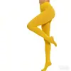 Meia-calça Veludo Térmica Modeladora 80D Outono e Inverno Colorida, Tamanho Plus, Afina a Cintura, Preta, Verão
