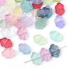 Nuevas Cuentas de Gelatina Mixtas Estilo Chino con Chispas Doradas, Cuentas Redondas, Cuentas Sueltas de Estrella de Cinco Puntas, Materiales para Ensartar Cuentas de Vidrio DIY para la Graduación de Mejores Amigas