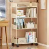 Estantería de baño de pie de varias capas, estante de almacenamiento para al lado del inodoro o la lavadora, estante de almacenamiento para huecos para el lavabo, varios artículos útiles para el baño