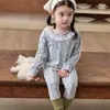 Conjunto de Roupas de Outono para Bebê 2026 Novo Algodão Puro Roupa Térmica Infantil Pijama para Meninos Roupa de Casa para Meninas