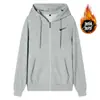 Sudadera para Hombre Primavera y Otoño Cardigan con Cremallera Corte Holgado Chaqueta con Bolsillo Forrada de Felpa Sudadera de Color Sólido para Hombres Jóvenes