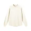 Ropa de Hombre Jie Zhan Derong Camiseta Cálida de Manga Larga Raglán 26 Nueva Moda de Primavera Marca Color Sólido Holgada Cuello Redondo Camiseta Básica