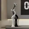Mueble de TV de Lujo Ligero Beihanmei para Sala de Estar, Adorno de Piso Grande de Prosperidad y Doble Felicidad, Decoración de Entrada, Regalo de Inauguración de Casa de Alta Gama