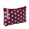 Bolsa com Zíper de Tecido Clássico de Bolinhas Bolsa para Cartões Bolsa para Chaves Bolsa para Celular Necessaire Bolsa Organizadora de Maquiagem