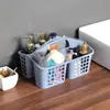 Cesta de Banho com Compartimentos para Dormitório de Estudante, Bolsa de Chuveiro Drenante, Cesta de Armazenamento Portátil, Caixa de Armazenamento de Materiais, Porta-Cesta