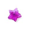 Clip pequeño de estrella de cinco puntas transparente creativo color lindo carpeta de plástico carpeta de papel carpeta decorativa para fotos de sesión