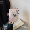 2025 Nuevo Mini Bolso Pequeño con Textura de Lazo para Mujer, Sencillo, Fresco y Casual Bolso para Teléfono Móvil, Moda Coreana Cruzado