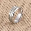 Joyería al por mayor: anillo luminoso de acero inoxidable, anillo de pareja de acero de titanio con ECG, accesorios europeos y americanos, anillo del amor
