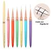 Conjunto de Canetas Liner para Nail Art Japonesas Ultra Finas Cores Metálicas Macaron Caneta para Contorno de Flores Caneta para Contorno Facial BJD