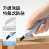 Cuchillo Utilitario Mini de Hoja Negra Conveniente Deli Ns068 con Correa de Seguridad para Uso Doméstico y Apertura de Paquetes