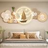Creme vento sala de estar quarto sala de jantar pintura decorativa lâmpada pintura boa moral sofá parede de fundo mural boa moral pintura pendurada