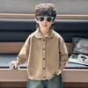 Q205 Chaqueta Cardigan de Punto con Solapa para Niños Nuevo Top Versátil de Primavera y Otoño para Niños Estilo Otoño para Bebé Suéter de Lana Otoño