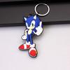 Juego de Película erizo Super Sonic ratón ultrasónico PVC llavero de muñeco de doble cara colgante de bolsa adornos