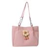 Bolsa de hombro tipo tote con cadena de girasoles linda 2023 nueva moda tendencia estilo coreano nicho bolsa para clase de maquillaje bolsa de mujer