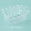 Caja Conservadora de Frescura Star Gas Acondicionado Caja Desechable Lista para Usar para Comida Rápida Caja de Empaque Transparente Caja Rectangular Conservadora de Frescura para Frutas y Verduras