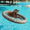 Fila flotante de agua para mascotas de PVC personalizada garra de perro inflable cama flotante de agua para perros cama flotante para perros flotante perro flotante inflable